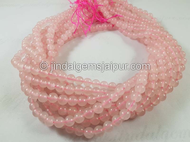 Rose Quartz Smooth Round Beads